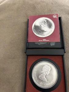 1976 Canada  5 Dollar Silver 1976 Montreal Olympic Games Silver Coin - Picture 1 of 3