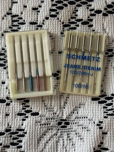 Schmetz 1836 Jeans Denim Sewing Machine Needles Sz 130/705H-J + Extra Pack NEW - Picture 1 of 1