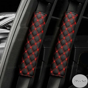 2pcs Car Safety Seat Belt Cover Seat Belt Shoulder Strap Harness Cushion Pad - Picture 1 of 6