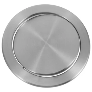 Stainless Steel Trash Can Lid For Home Kitchen Garbage Waste Bin - Picture 1 of 12