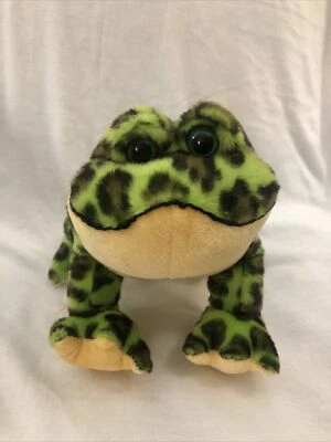 Ganz Lil’ Webkinz Spotted Bull Frog Plush 5” Tall 8” Long Plush- No Code - Image 1 of 4