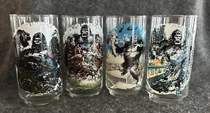 Vintage 1976 King Kong Trinkgläser Becher Komplettsatz 4 Coca-Cola Film - Bild 1 von 24