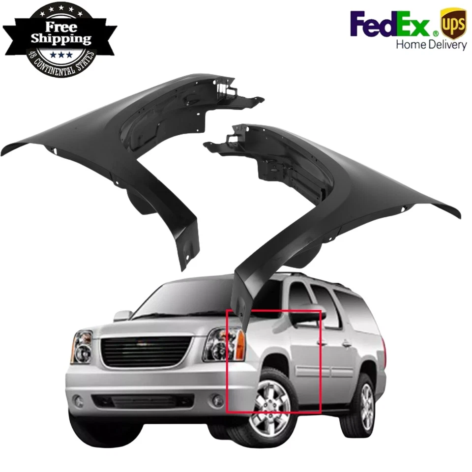 Front Fender Driver Side and Passenger Side Fits 07-14 GMC Yukon Yukon XL 1500 - Изображение 1 из 4