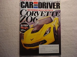 Auto und Fahrer 2014 März Corvette ZO6 Kia Stinger Subaru WRX Mustang GT Honda - Bild 1 von 1