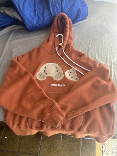 FELPA CON CAPPUCCIO PALM ANGELS ORSACCHIOTTO (ROSSO MATTONI)