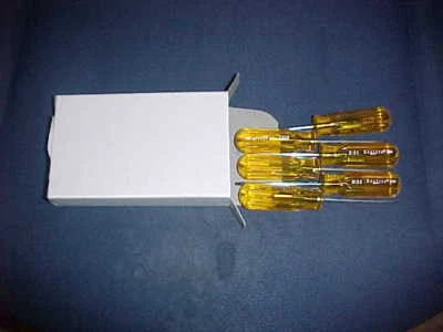 6 New Xcelite R182 Round Blade Flat Screwdriver 1/8" X 2 1/2" Blade USA - Image 1 of 4