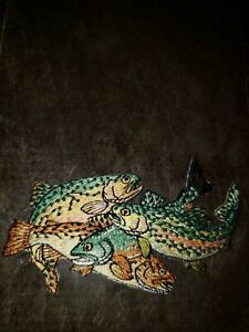 Trophy Sport Trout Fish Embroidery Patch 