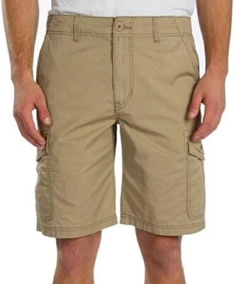 NUEVO PANTALÓN CORTO DE ALGODÓN CON BOLSILLOS CARGO LIGEROS UNIONBAY GRANO TALLA 38 PARA HOMBRE 1001823 Foto 1 de 4