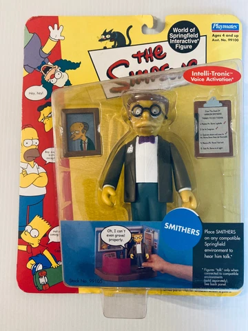 The Simpsons Toy Figure by Playmates - Smithers - Some Wear Cover