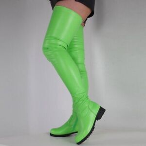 2023 Women's thigh high elastic boots autumn and winter knee boots