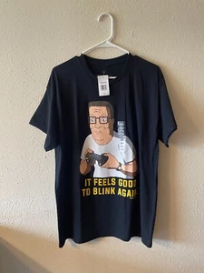 Camiseta Ripple Junction Grande Negra Hank Hill Manga Corta Cuello Redondo Videojuegos - Imagen 1 de 12