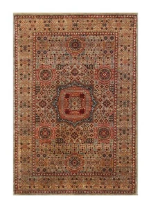 4 x 6 ft Gray Mamluk Afghan Hand Knotted Medallion Area Rug - Picture 1 of 16