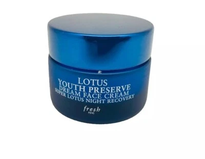 Crema facial FRESCA Lotus Youth Preserve Dream recuperación nocturna 0,23 oz 7 ml sin caja Foto 1 de 3