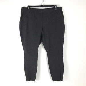 J. Jill Ponte Strick Leggings Damen Plus 2X Grau Taschen Stretch Karriere Freizeit - Bild 1 von 10