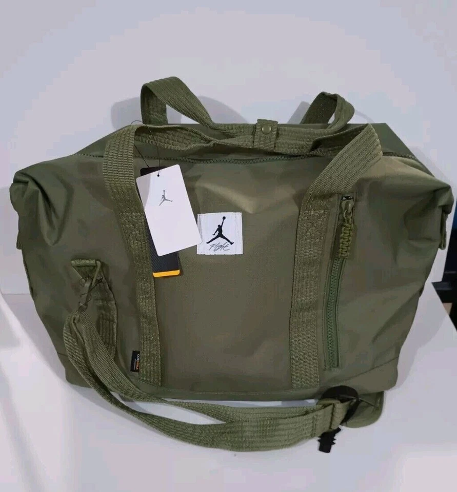 Nike Jordan Jam Flight Cordura Duffle Bag Sage Green Gym Backpack MA0798 EF9
