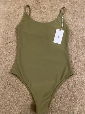 Nuevo con etiquetas Mikoh Portugal Traje de baño de una pieza Traje de baño Body Verde Oliva Pequeño S Foto 1 de 4