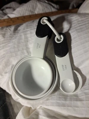 KitchenAid Measuring Cups 3 & 2 Spoons , Assorted Black & White - Image 1 of 2