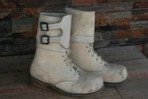A.R. vintage de la guerra de Corea Botas HYDE & SONS Felt de Doble Hebilla Talla Grande para Hombre - Imagen 1 de 12