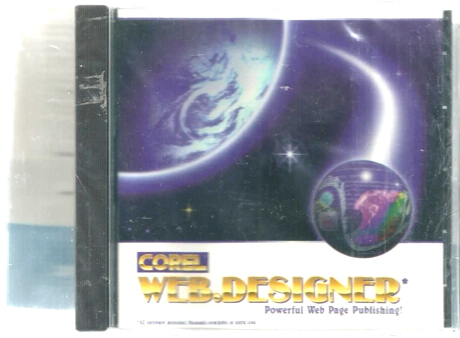 Corel Web.Designer Win 3.1/95, Web Page Publishing software (PC) FACTORY SEALED - Image 1 of 2