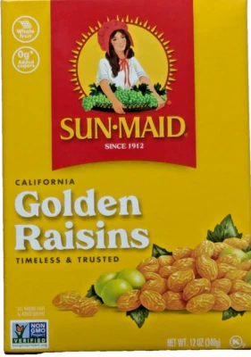 Sun Maid California Golden Raisins Dried Fruit Snack 12 Oz Box (340 g) - Image 1 of 4