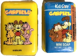 Garfield Seife mit Odie Vintage Original Kid Care Miniatur Bar unbenutzt 1978 datiert - Bild 1 von 1