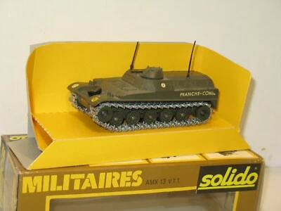 SOLIDO, Char AMX VTT Militare Franche Comté Con Porte A Overture - Immagine 1 di 3