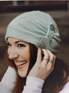 Distinct Moral Support Hat Knitting Pattern Pages from Book - Picture 1 of 3