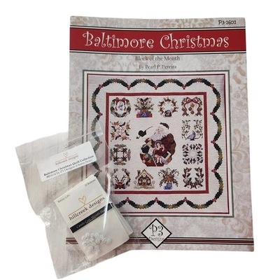 Baltimore Christmas *12-Month Block of the Month Applique Quilt Pattern - Image 1 of 4