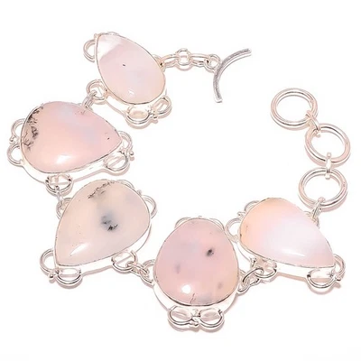 Pulsera tenis joyería enchapada en plata ópalo dendrítico 7-7,99" TB7511-525 Foto 1 de 3