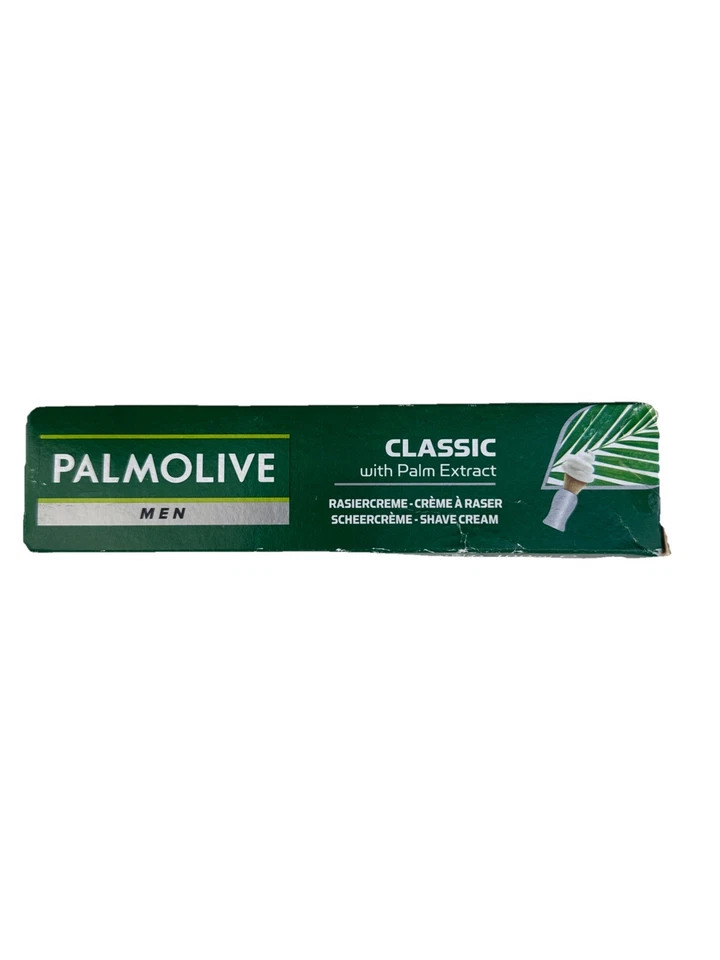 	Crema de afeitar Palmolive para hombre clásica con extracto de palma 100 ml	 Foto 1 de 3