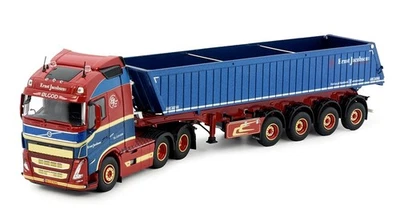 ,TEKNO, VOLVO FH5 Globetrotter 6x4 con volquete 4 Ejes ERNST JACOBSEN, 1/50, ... - Imagen 1 de 4