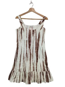 ESPRIT Vestido tipo overol Mujeres Vestido Talla EU 36 marrón-blanco look casual - Imagen 1 de 5