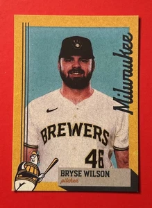 2024 MILWAUKEE BREWERS BRYSE WILSON Regional Police Safety Baseball Card RARE - Picture 1 of 2