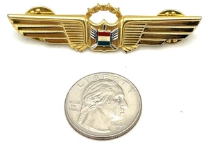 Foglie ali tono oro United Airlines vintage anni '50 - Foto 1 di 5