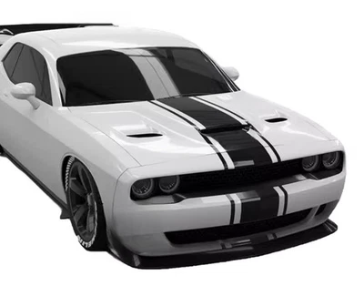 Calcomanía gráfica a rayas de carreras para Dodge Challenger capó techo parachoques trasero Foto 1 de 4