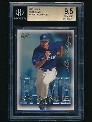 1997 Ultra Fame Game #3 Alex Rodriguez BGS 9.5 - Image 1 of 2