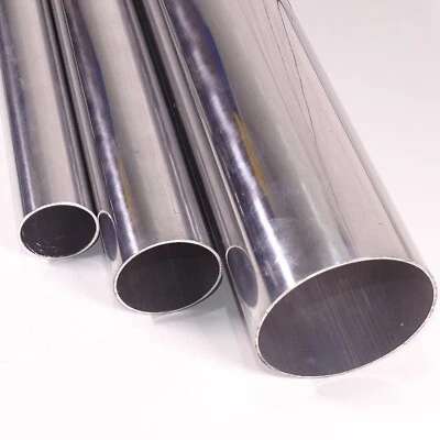 AUTOSILICONEHOSES Aluminium Round Tube / Pipe - Alloy Polished Various Sizes Bar Strip