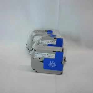 Lettering Tape for Brother MK231 Black on White 0.5" x 315" Non-Laminated Tape - Picture 1 of 4