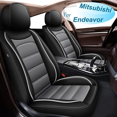 Car 5-Seat Covers Accessories PU Leather For Mitsubishi Endeavor 2004-2011 Gray - Image 1 of 4
