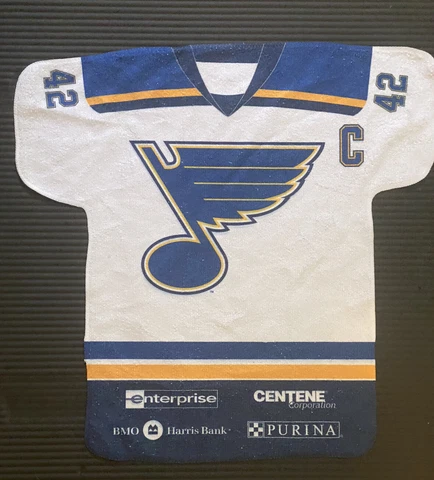 ST LOUIS BLUES PLAYOFF RALLY TOWEL DAVID BACKES AUTHENTIC #42 Cover