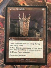 MTG Grim Monolith Urza's Legacy RESERVED LIST Card