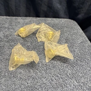 Cabinet Drawer Knobs Pulls Polished  Gold Round Lot of 4      Q10 - Picture 1 of 6