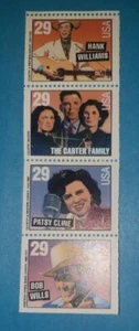 US MNH Postage Stamps Scott #2775 - #2778 Country Music Legends 29c (1993) - Bild 1 von 1