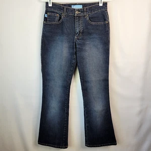 Duplex by Tyte Damen Jeans Größe 4P Bootcut Darkwash Nieten Taschen dehnbar - Bild 1 von 15