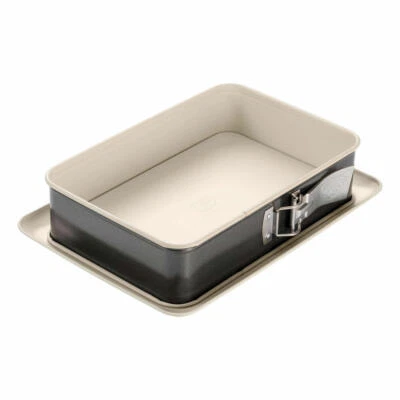 Dr. Oetker Rechteckige Springform klein Backform Kuchen Form Stahlblech Antihaft - Bild 1 von 2
