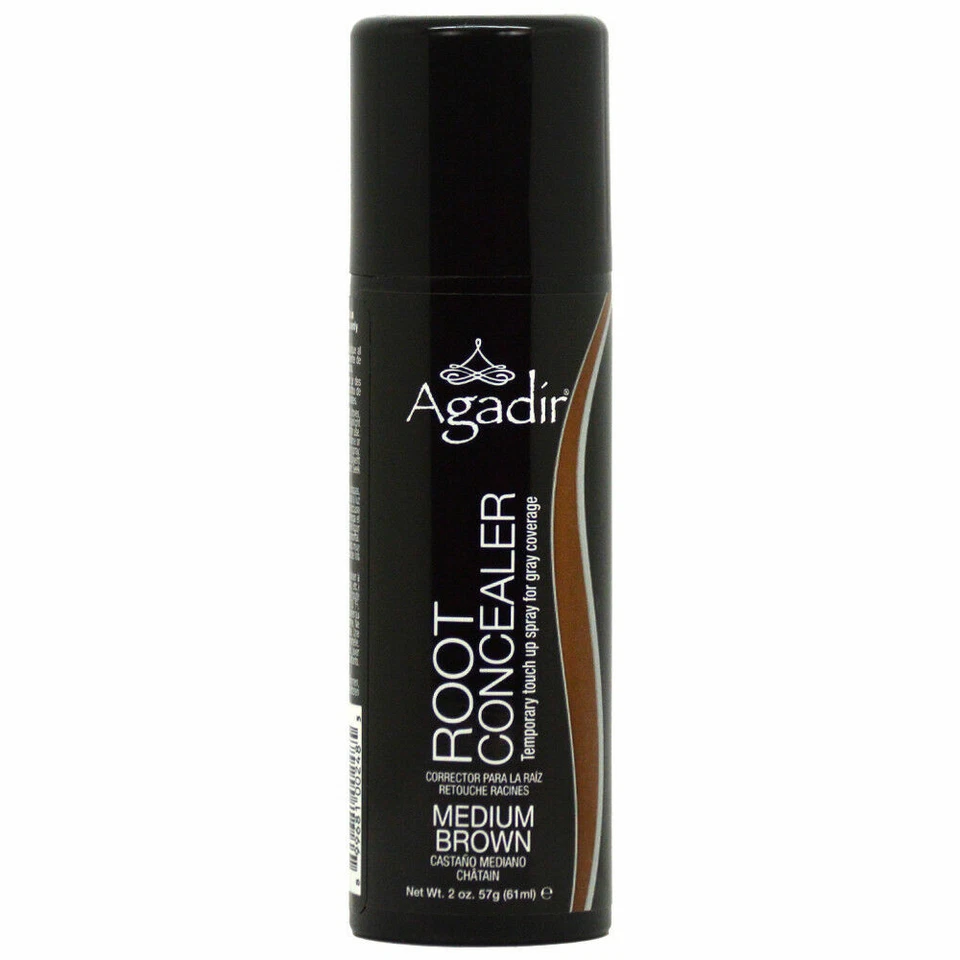 Corrector de raíces spray de retoque temporal - marrón medio de Agadir - color de cabello de 2 oz Foto 1 de 1