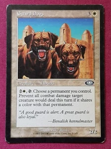 Magic The Gathering PLANESHIFT GUARD DOGS white card MTG - Picture 1 of 2