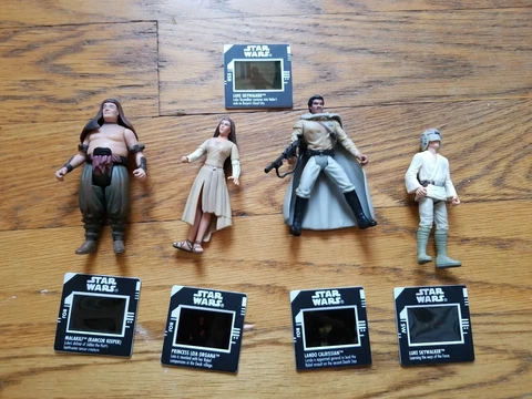 LOT Star Wars with Freeze Frame Slides action figures RANCOR KEEPER LANDO LUKE Cover