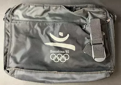 1992 Barcelona Olympic Games XXV Sports Tote Bag VTG Gray & White w/Strap NICE! - Image 1 of 4