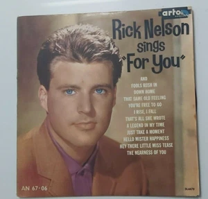 RICK RICKY NELSON Sings For You RARE ISRAELI LP - Picture 1 of 3